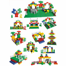 幼儿园家庭木制写字桌宝宝课桌实木桌儿童积木桌子1-2-3-6周岁实木餐桌多功能女孩男孩长方形 罗马城207件积木