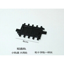 大比例轨道配件道口铁桥山洞轨道仿真电动轨道火车模型玩具 短直轨 1：87大比例