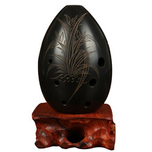 八孔古埙初学者入门演奏陨七星吹奏乐器学生梨形勋手工黑陶埙 气质如兰