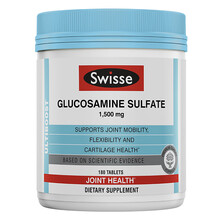 澳洲Swisse维骨力氨糖软骨素 硫酸氨基葡萄糖骨胶原关节缓解关节疼痛 进口中老年保健品 1500mg 180粒*1瓶