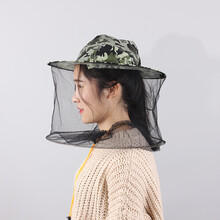 防蜂帽养蜂透气型专用养蜂帽子迷彩蜂帽防蜂服全套养蜂工具