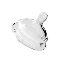 gb好孩子 婴儿奶嘴 超宽口径奶嘴 仿母乳质感 奶嘴 两只装(自控流量) 配方圆系列奶瓶