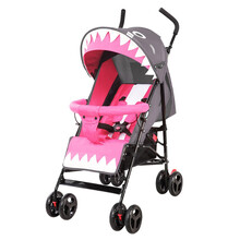 【呵宝 HOPE】 婴儿推车超轻便携可坐躺童车儿童避震手推车可折叠宝宝车 全躺四季款灰色