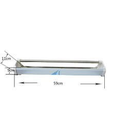 赛鸽用品信鸽用品食槽用具鸽具信鸽食槽信鸽塑料食槽鸽子食槽加厚食槽 60cm不锈钢食槽