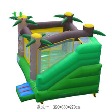 小型儿童充气城堡家庭可定制游乐跳床蹦跳乐园夹网PVC材质 C款-1