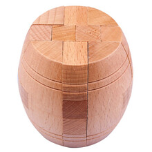 孔明锁鲁班锁全套机关盒九连环智力扣解环套装益智力玩具男孩女孩 酒桶