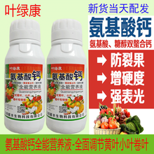 利沃风 氨基酸钙 螯合硼钙肥叶面肥果树蔬菜农用高钙水溶冲施补钙糖醇肥料 10瓶 500ml/瓶