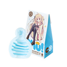 G PROJECT 日本进口 CHU蛋 蛋形男性mini迷你便携一次性飞机杯男用 口袋男用EXE 蓝色螺旋款