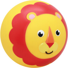 费雪(Fisher Price) 狮子立体拍拍球 趣味造型拍打弹力球球15cm宝宝充气皮球幼儿运动 F0937
