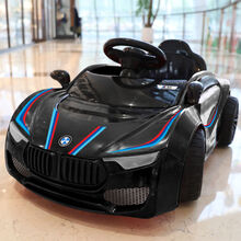 儿童电动车四轮汽车男孩可坐大人3带遥控宝宝小孩充电玩具童车 黑+超耐电+音乐+摇摆+自驾/遥控