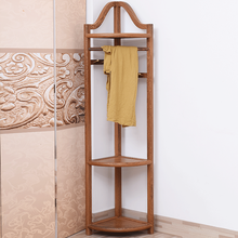 慢象 红木家具非洲鸡翅木（学名：非洲崖豆木）卧室落地实木衣帽架中式转角衣架仿古室内鞋柜挂衣架 衣帽架：长50*宽36*高175cm