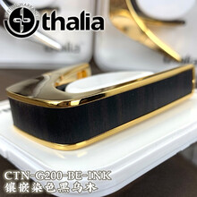 琦材 Thalia全能变调夹民谣电木古典吉他尤克里里彩贝类镶嵌款 美产 染色黑乌木（BE-INK）金色