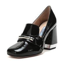 普拉达 PRADA 女士黑色漆皮高跟皮鞋 1S312L 2ABO F0002 F B085 38码