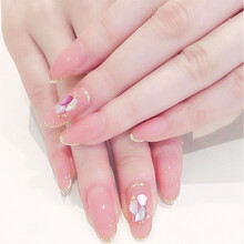 孜甲花新娘甲定制穿戴美甲光疗高端奢华结婚甲贴片大气手工假指甲成品 图三款小号