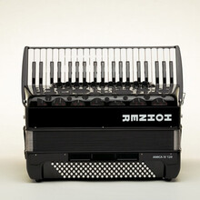 德国霍纳AMICA120贝bs演奏级别手风琴定制款 蓝色