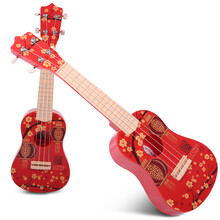 六美 尤克里里民谣小吉他四炫真丝成人儿童初学者入门乐器 四弦胶丝57cm-五福临门(送教程背带拨片)