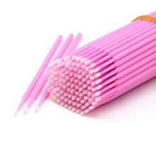 若萱清洁棒一包100根专业嫁接睫毛清洗棒祛胶棒卸妆棉签棒好用 卸胶棒50根