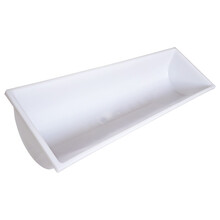 LSTL livestocktool 羊用加厚塑料槽 新款加厚牛槽羊槽子 牛羊食槽  养羊养牛设备 1米白色羊槽1.47kg（满3个发快递，单个不发）