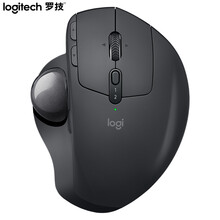 罗技（Logitech）MX ERGO 鼠标 无线蓝牙鼠标 办公鼠标 人体工学设计 优联 轨迹球 深灰 带无线2.4G接收器