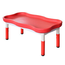 早教乐园桌实木沙盘桌儿童玩沙桌游戏桌太空沙桌玩具桌子玩沙积木儿童游戏桌幼儿园桌椅 新款沙桌120*60*55CM红色