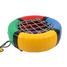 儿童轮胎车幼儿园户外活动体育拓展运动玩具感统训练器材游戏道具 多彩轮胎