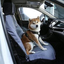 宠安特宠物车垫 狗狗车用车载垫前排犬用坐垫后排 前排副驾驶坐垫-深灰