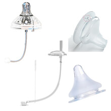 通用贝亲/nuk/爱得利宽口径奶瓶奶嘴宝宝吸管配件 宽口径奶瓶米糊勺吸管杯母乳实感一体式带吸管配件 吸管奶嘴+奶嘴十字+水杯头+鸭嘴+吸管刷