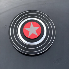 新款炫彩指尖陀螺锌合金减压玩具手指陀螺工 美队黑盾