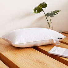 GOODYEAR全棉单双人枕头套装枕芯 悦柔纯棉枕头枕芯 全棉羽丝绒枕 全棉五星级酒店羽丝枕 全棉五星级酒店羽丝枕