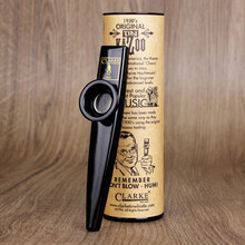 卡祖笛英国原装Clarke克拉克进口卡祖笛金属现货吉他伴侣 大号【黑色-烤漆防锈】送4个原装笛膜+布袋