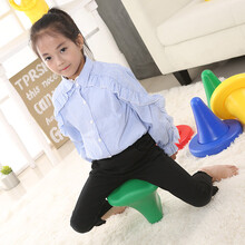 立瓯 平衡独脚椅感统训练器材幼儿园儿童感觉统合独角凳椅趣味运动玩具 滚塑独角椅绿色