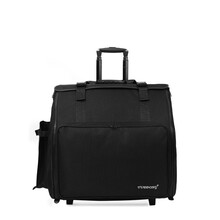 手风琴拉杆箱乐器包加厚608096120贝斯琴套袋带拖滑轮子双肩背包 带直轮96-120贝斯手风琴包