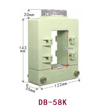 铜排开合式电流互感器开口式 BH0.66开启式方形交流高精度计量0.2 DB-58K 零点 2 400A/5A