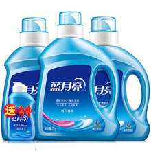 蓝月亮 洗衣液套装8斤亮白增艳2kg*1瓶+1kg*2瓶+80g*1瓶