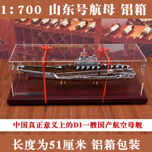 辽宁号航母模型航空母舰合金军舰战舰仿真摆件铝箱1:700/1:1000/ 1 700 山东号航母(合金) 铝箱包装