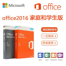 微软正版office办公软件office2016/2019家庭和学生版终生版/比365版划算 2016家庭学生版实物 Mac版 含专票