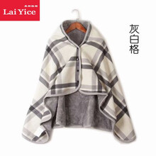 孕妇坐月子披肩产妇喂奶保暖围巾送宝妈用品舒适时尚妈妈生日礼物实用礼品 灰白格(80x135cm)