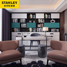 史丹利（Stanley）现代简约风格书房定制书柜 整体书柜 诚意定金（实际价格以设计方案为主）