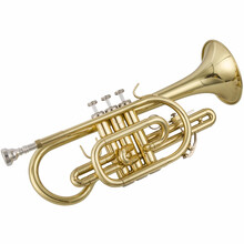爵士朗小号短号乐器JZCR-900 专业黄铜管体降B调漆金短号 JZCR-900 官方标配