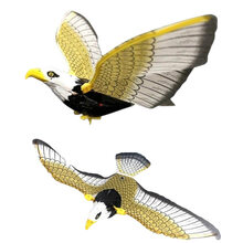 会飞的小鸟玩具仿真提线鸟能飞会叫的飞鸟老鹰发光发声电动掉线飞鹰动物玩具 带声光鹦鹉【带吊线+杆子】 电池版【2节一次性电池】