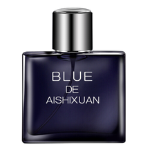 男士香水淡香水清新男款古龙水香水50ML 男士蔚蓝香水(兰色) 50ml艾诗轩黛 兰色两瓶装（灰色+兰色）