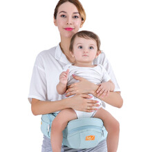 纽贝乐婴儿腰凳夏季透气抱娃神器抱孩子单凳婴幼儿背带坐凳宝宝抱凳 静谧蓝