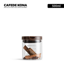 CAFEDE KONA 密封罐 玻璃食品零食咖啡防潮无铅玻璃瓶罐子 储物罐 500cc