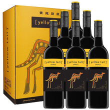 国际	黄尾袋鼠红酒  澳洲原瓶进口红酒 整箱西拉半干红葡萄酒750ml*6