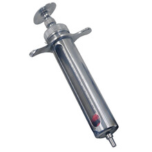 岩梦畜牧兽用塑钢注射器猪用注射药器针筒兽用注射针器10 20 50 100ML 精品金属20ml