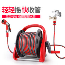 铂耐高压洗车水枪水管软管套装家用便携园艺浇花水枪花园浇水神器水管车收纳架卷管器 BN-XR2水管车套装+灰色40米水管
