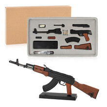 大号全金属模型仿真可拆解组装微缩1:3.5军事名枪合金模型玩具 AK-47（金属模型）