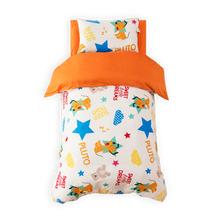 迪士尼幼儿园套件6/7件套幼儿园被子含芯儿童被子床上用品被套被罩全棉羽丝绒棉被含被芯 布鲁托 适用于120*60婴儿床7件套