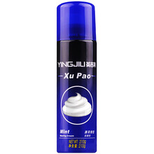 英吉利 剃须啫喱膏 男士剃须刀手动老式剃须泡沫 1瓶210g薄荷味