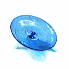 仓鼠金丝熊玩具18CM跑步机转盘转轮飞碟跑轮飞盘跑轮用品跑步机 飞碟蓝色